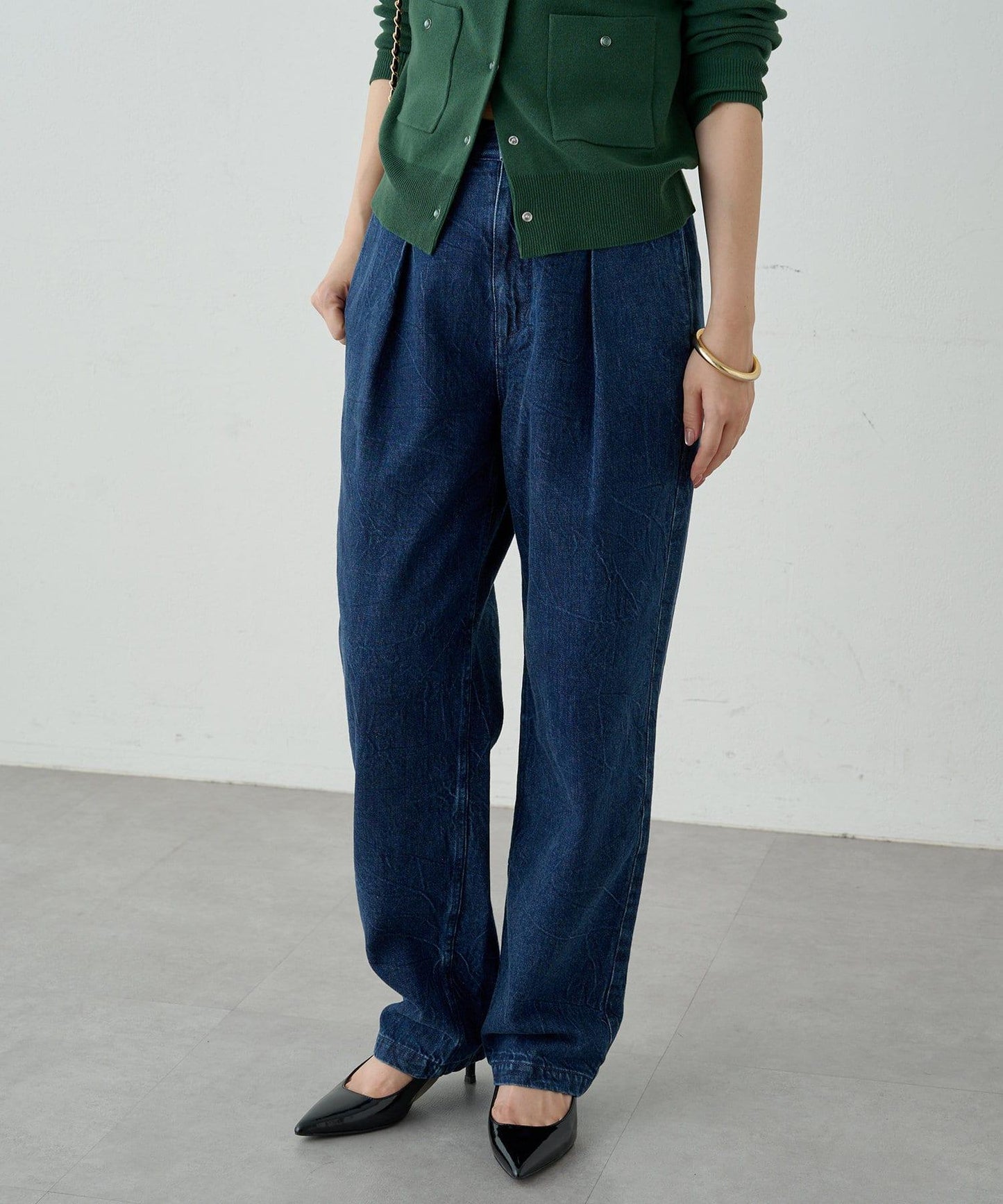 【Loungedress】【ainode】mishima褶皺錐形褲