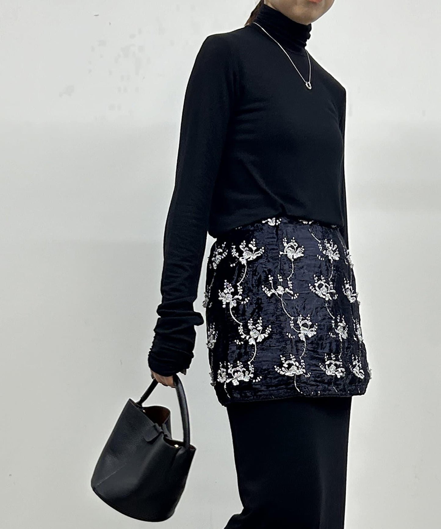 【Loungedress】刺繡迷你裙