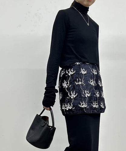 【Loungedress】刺繡迷你裙