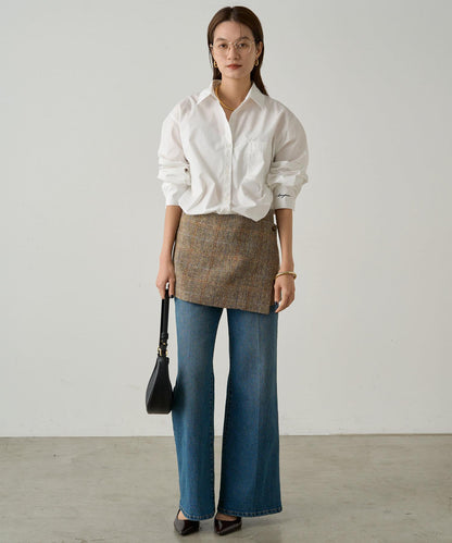 【Loungedress】裹身羊毛半身裙