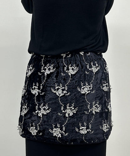 【Loungedress】刺繡迷你裙