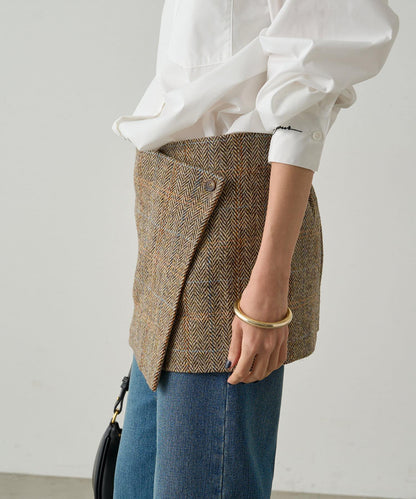 【Loungedress】裹身羊毛半身裙