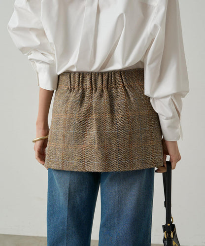 【Loungedress】裹身羊毛半身裙