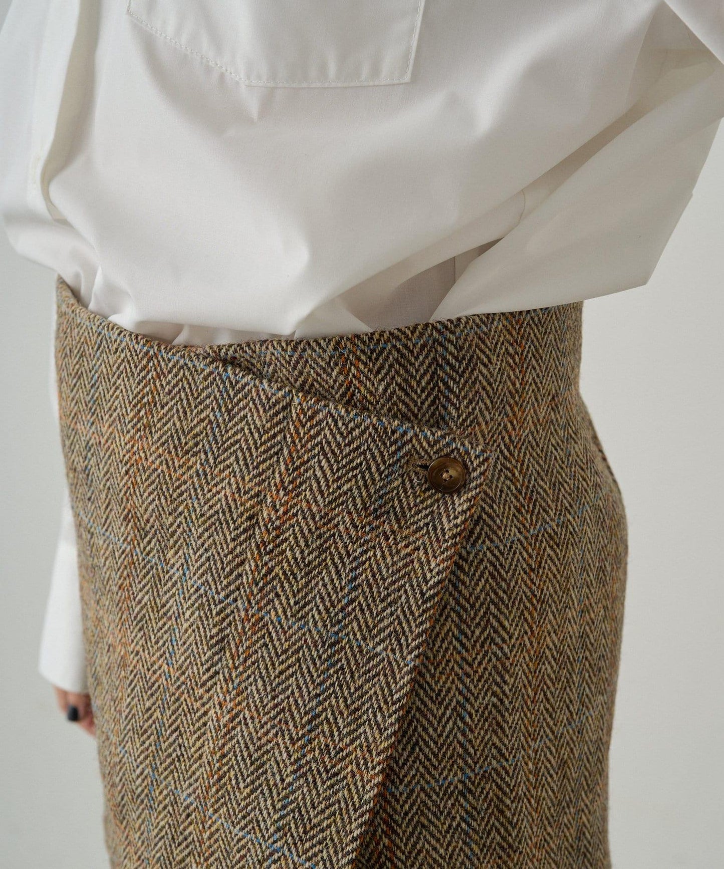 【Loungedress】裹身羊毛半身裙