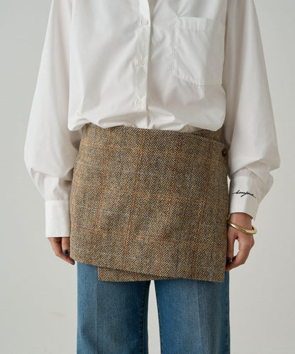 【Loungedress】裹身羊毛半身裙