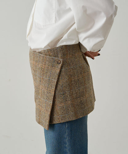 【Loungedress】裹身羊毛半身裙