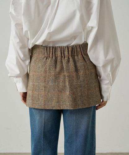 【Loungedress】裹身羊毛半身裙