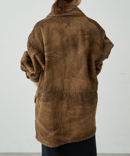 【Loungedress】【ainode】hinase仿皮夾克