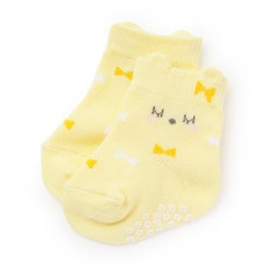 蝴蝶結圖案嬰兒襪