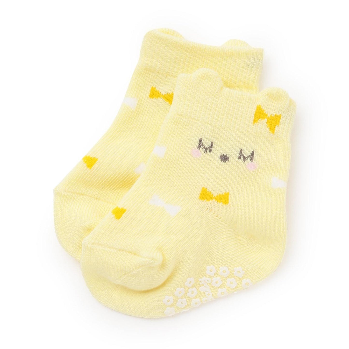 蝴蝶結圖案嬰兒襪