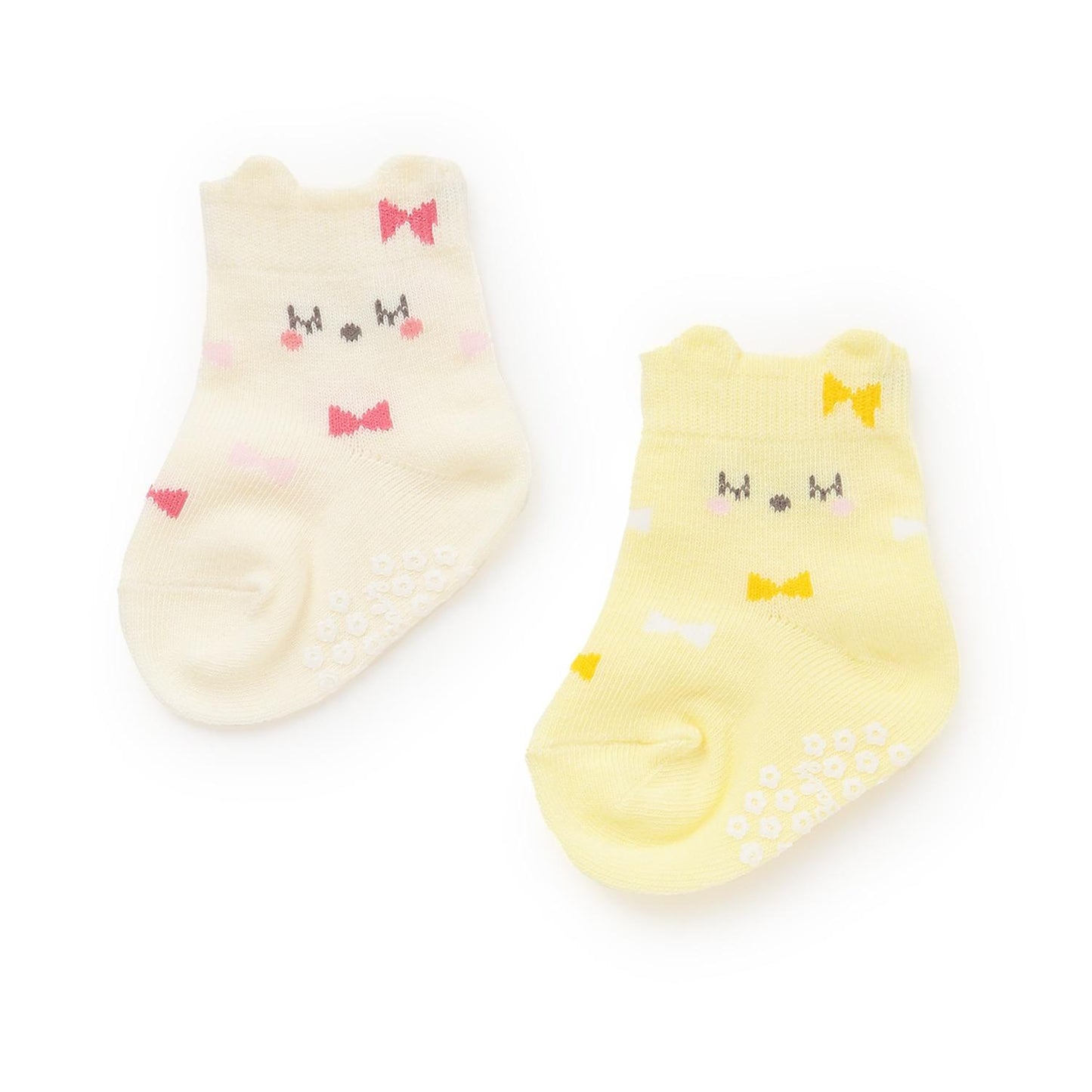 蝴蝶結圖案嬰兒襪