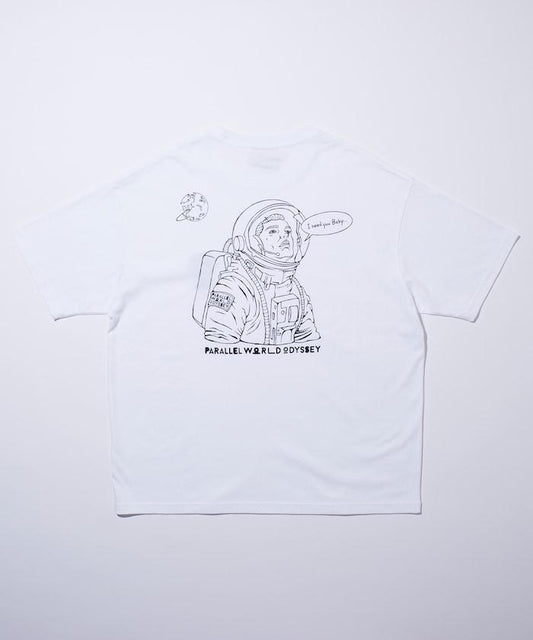 PARALLEL WORLD ODYSSEY ASTROMAN印花T恤