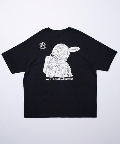 PARALLEL WORLD ODYSSEY ASTROMAN印花T恤