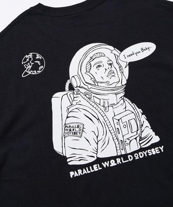 PARALLEL WORLD ODYSSEY ASTROMAN印花T恤