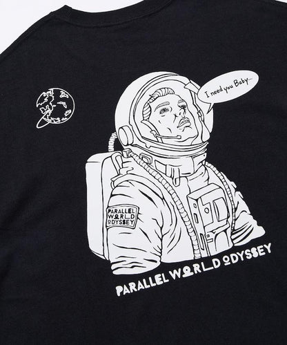 PARALLEL WORLD ODYSSEY ASTROMAN印花T恤