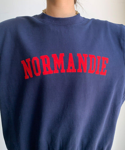 NORMANDIE衛衣內襯背部拉鍊套頭衫