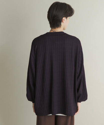 輕質華夫格圓領長袖T恤