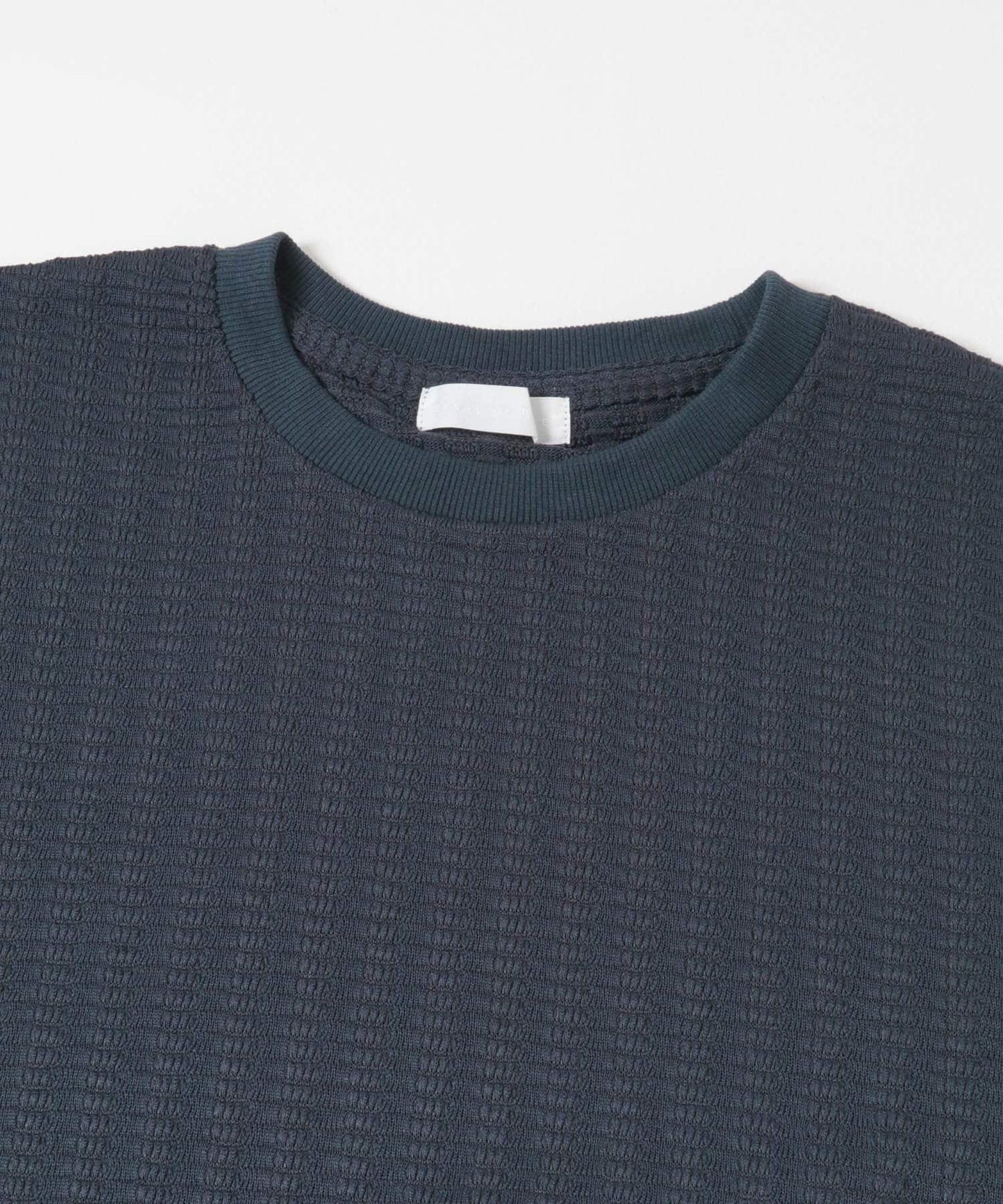 輕質華夫格圓領長袖T恤