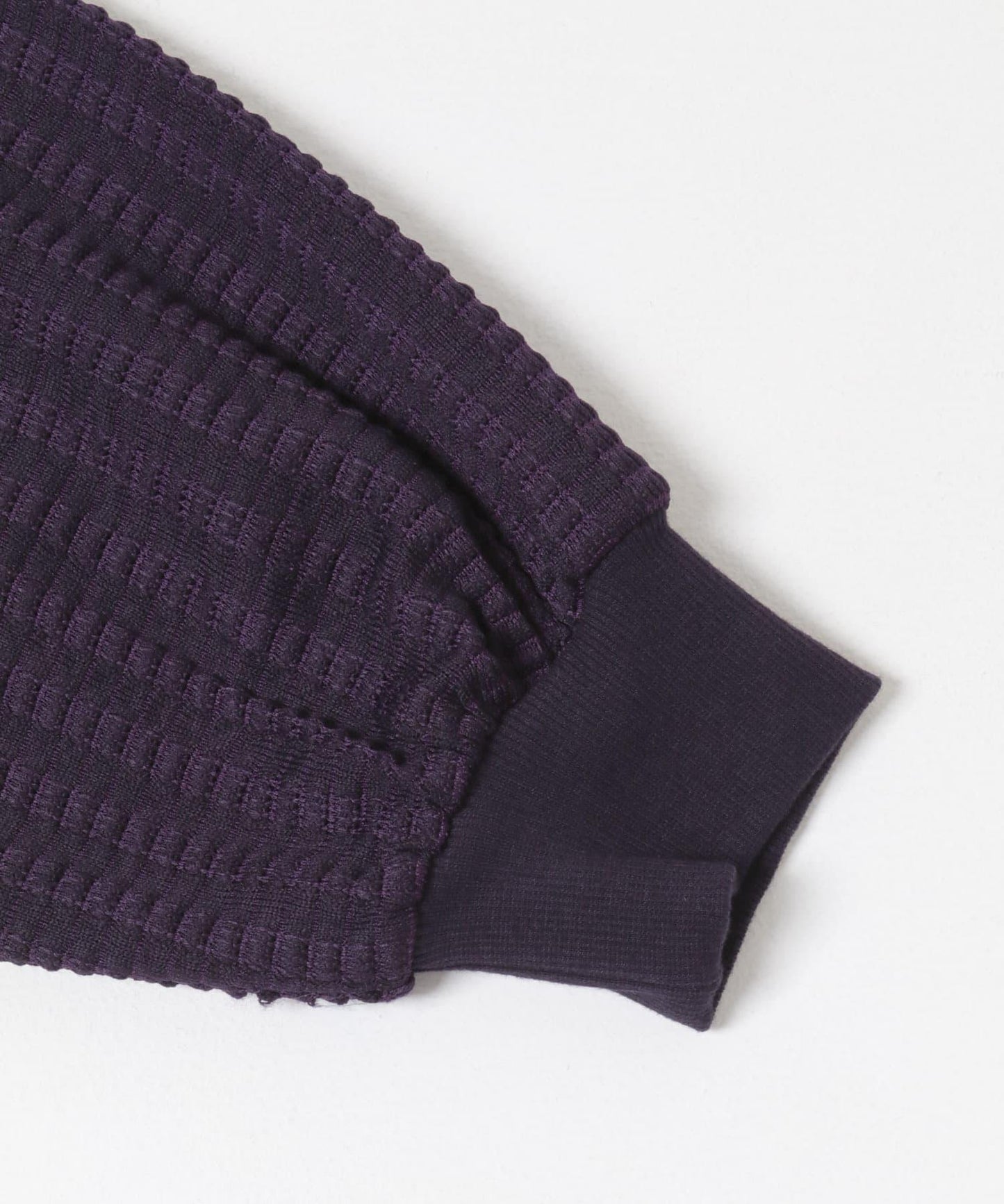 輕質華夫格圓領長袖T恤