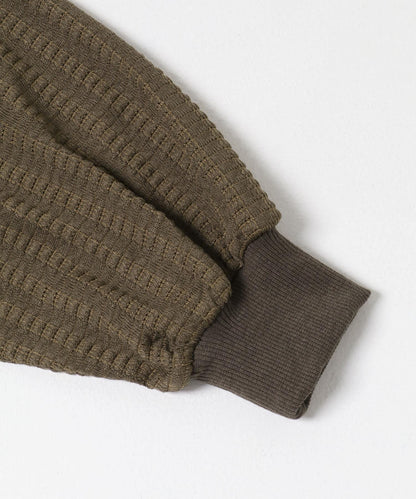 輕質華夫格圓領長袖T恤