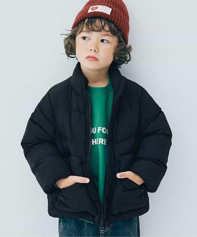 蓬鬆中棉立領羽絨服