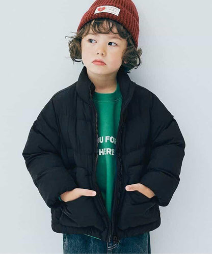 蓬鬆中棉立領羽絨服