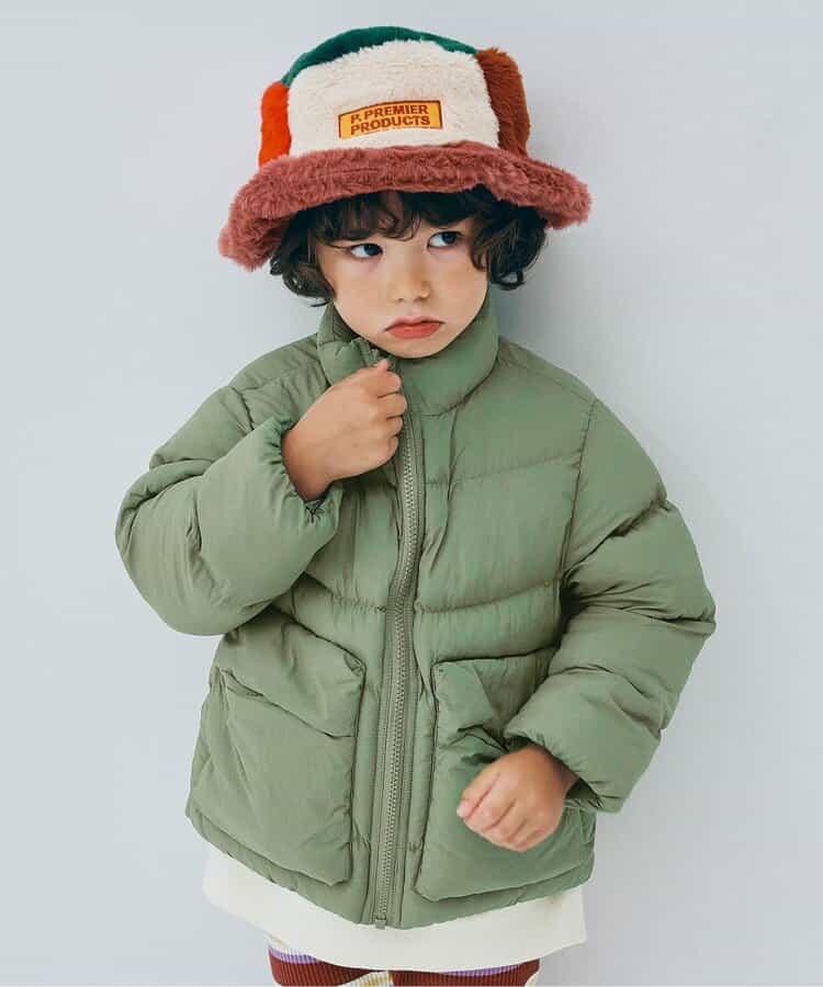 蓬鬆中棉立領羽絨服