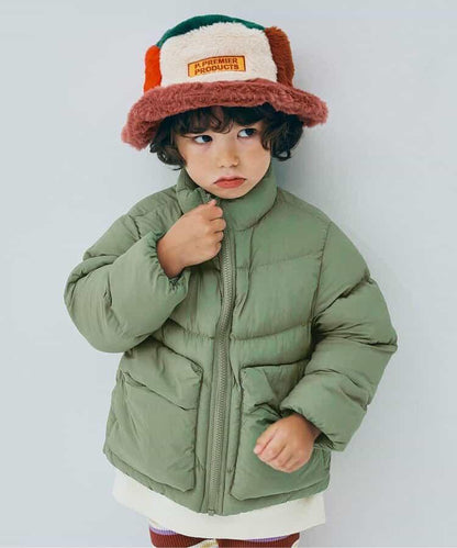 蓬鬆中棉立領羽絨服