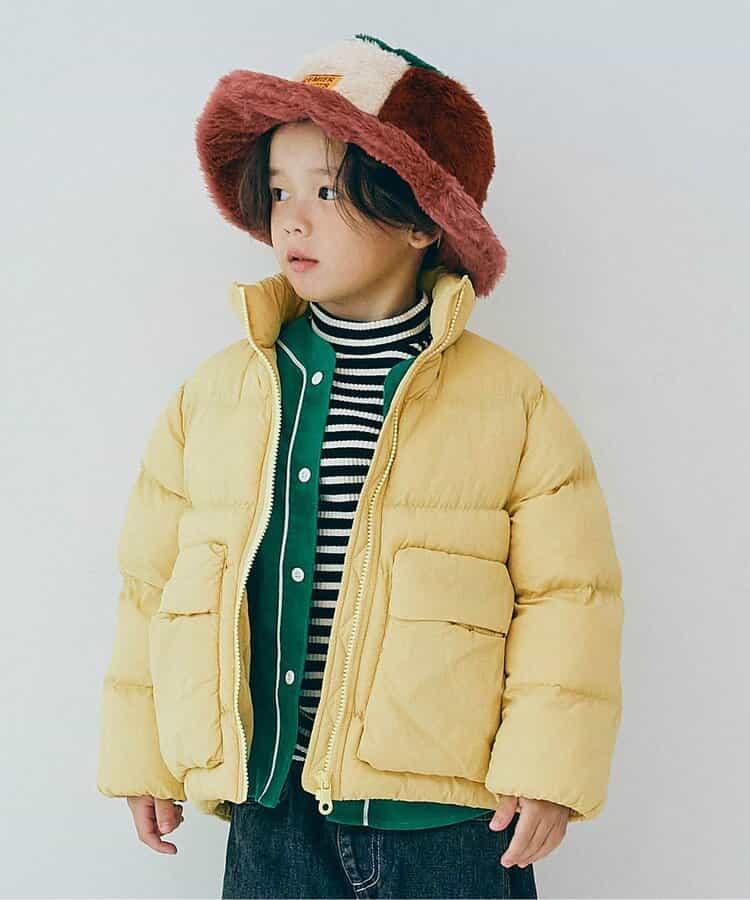 蓬鬆中棉立領羽絨服