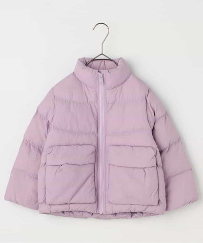 蓬鬆中棉立領羽絨服