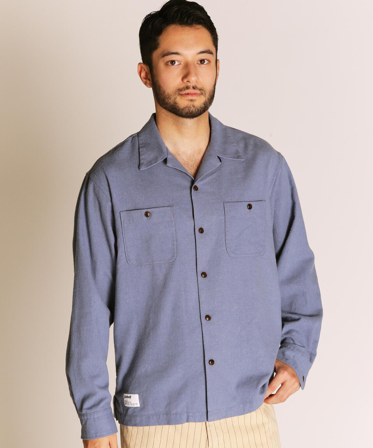 HV SHIRT PLAIN/大麻粘膠纖維襯衫 基本款