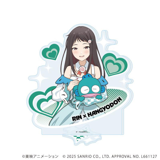 《哭泣少女樂隊》×《三麗歐》 亞克力立牌08/凜×漢堡魚（聯名插畫）