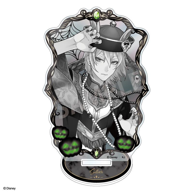 《迪士尼》扭曲仙境 薄荷綠亞克力立牌 銀／恐怖禮服款（黑白色）