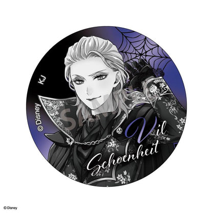 《迪士尼》扭曲仙境 隨機金屬徽章 vol.2／恐怖禮服款（黑白色）【BOX／11個裝】