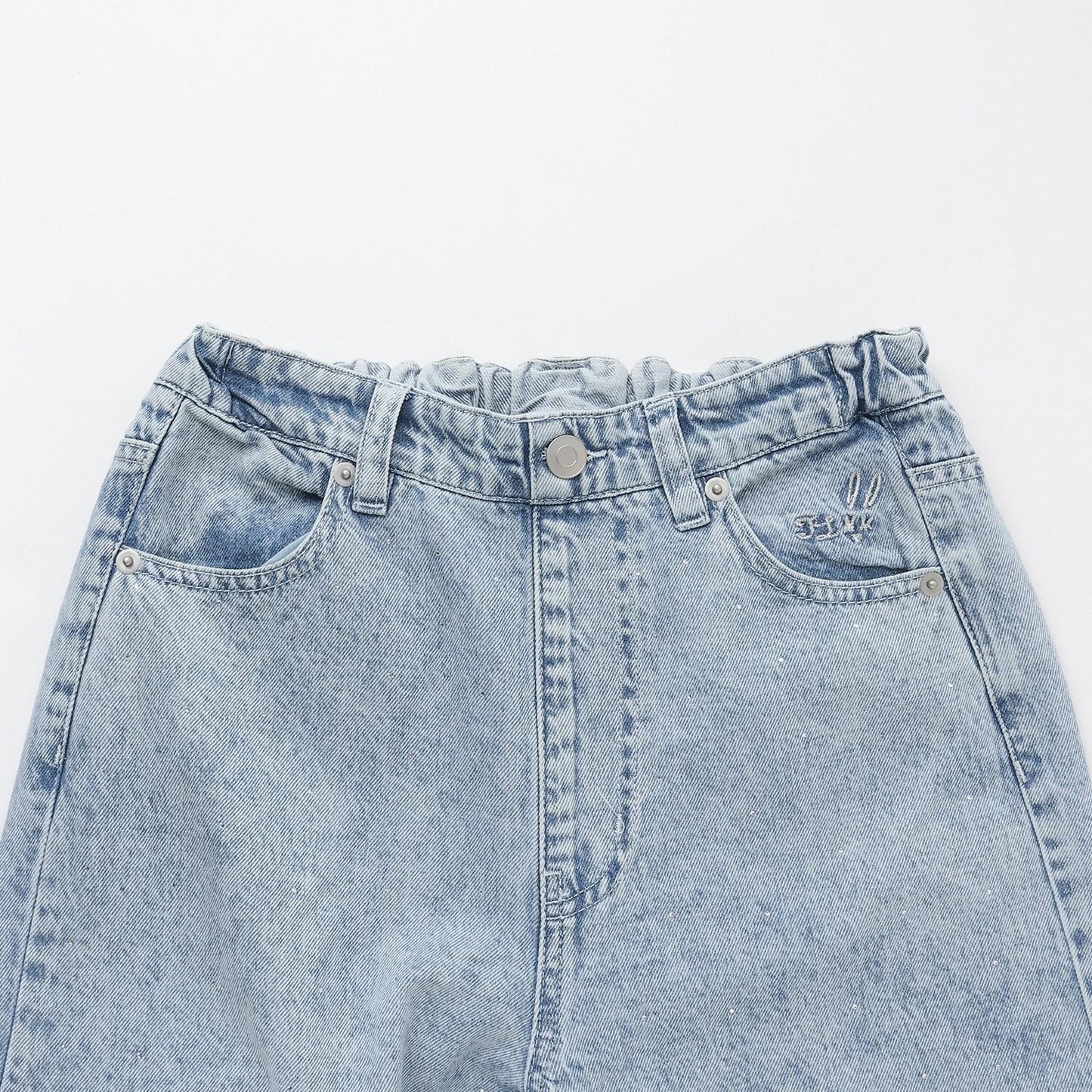 【Trois Lapins】桶型牛仔褲