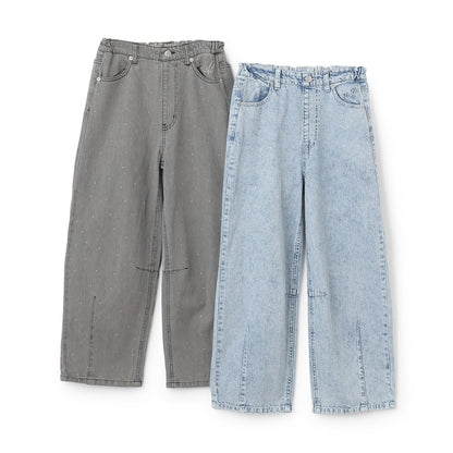 【Trois Lapins】桶型牛仔褲