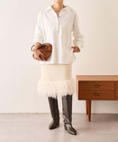 【SHENERY】流蘇針織半身裙