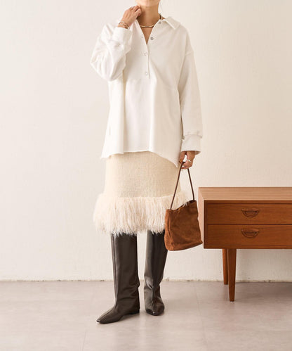 【SHENERY】流蘇針織半身裙