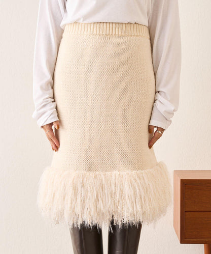 【SHENERY】流蘇針織半身裙