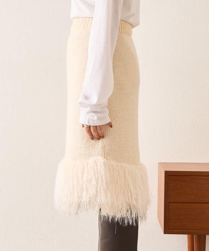 【SHENERY】流蘇針織半身裙