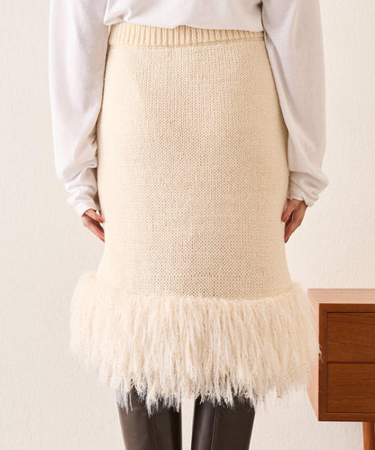 【SHENERY】流蘇針織半身裙