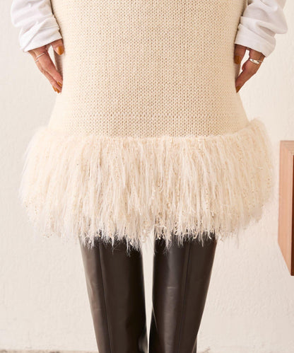 【SHENERY】流蘇針織半身裙