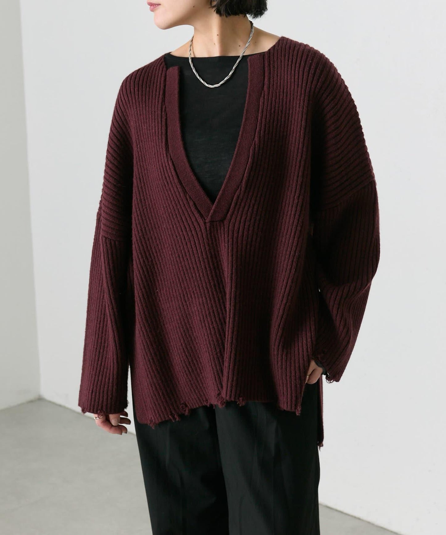 【ear PAPILLONNER】破洞針織衫【SUM1 STYLE】