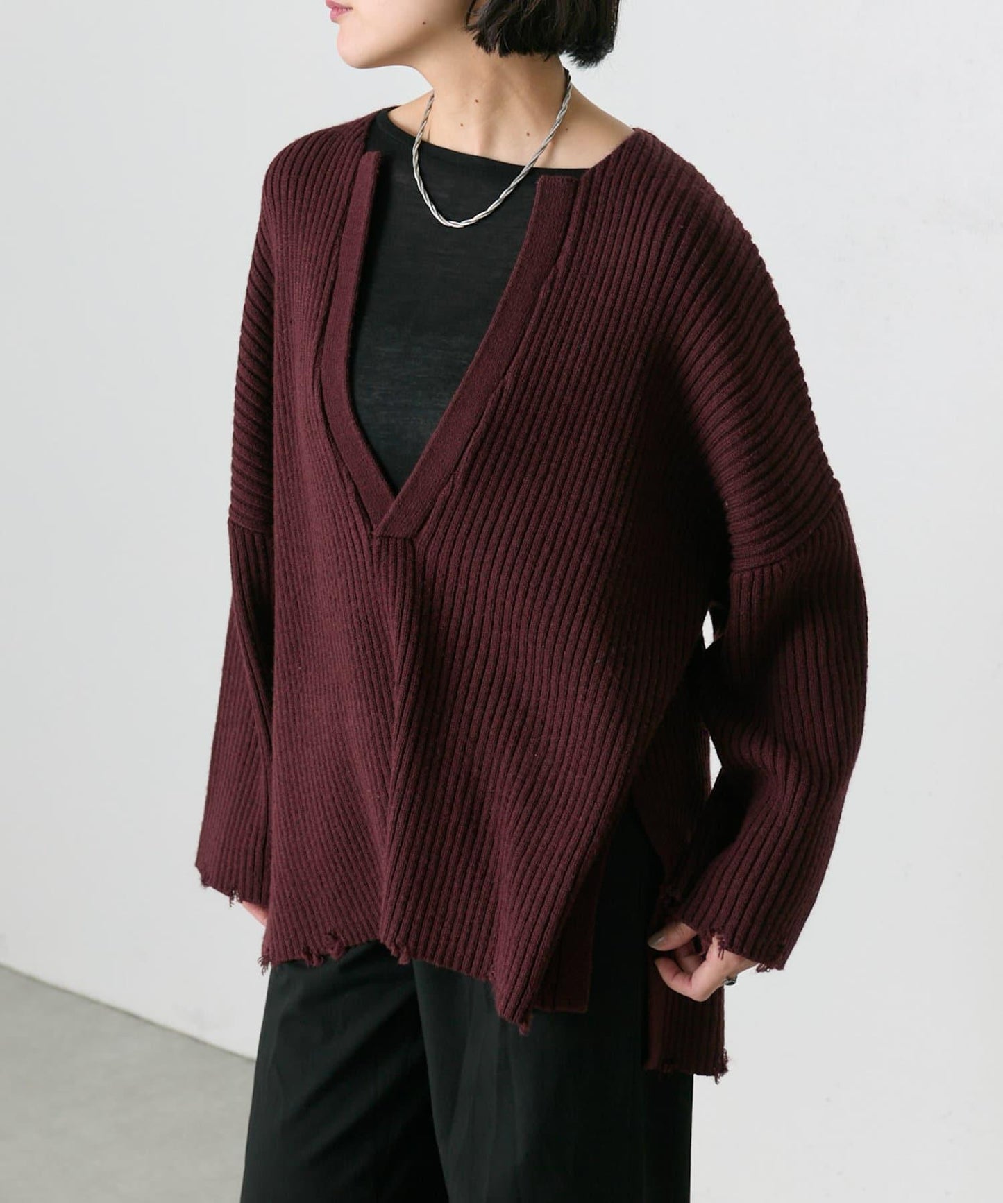 【ear PAPILLONNER】破洞針織衫【SUM1 STYLE】