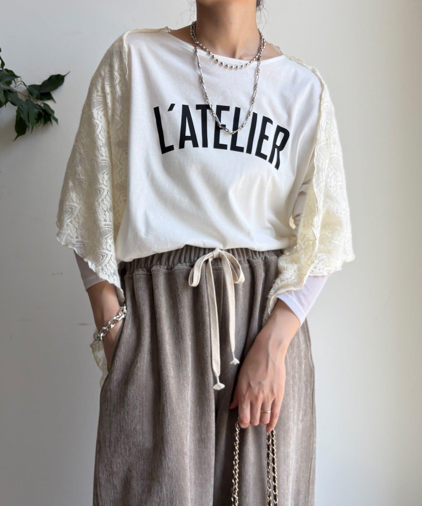 L’ATELIER 拼接T恤