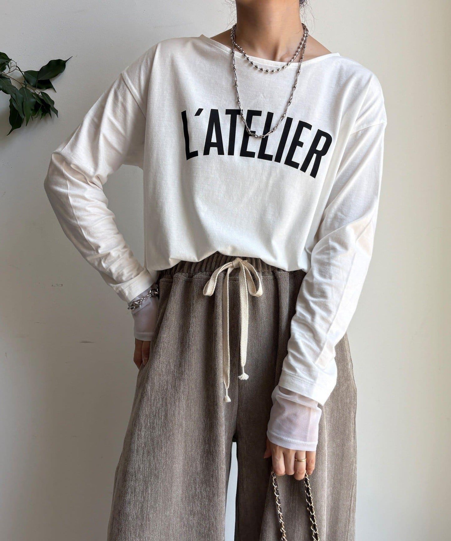 L’ATELIER 拼接T恤
