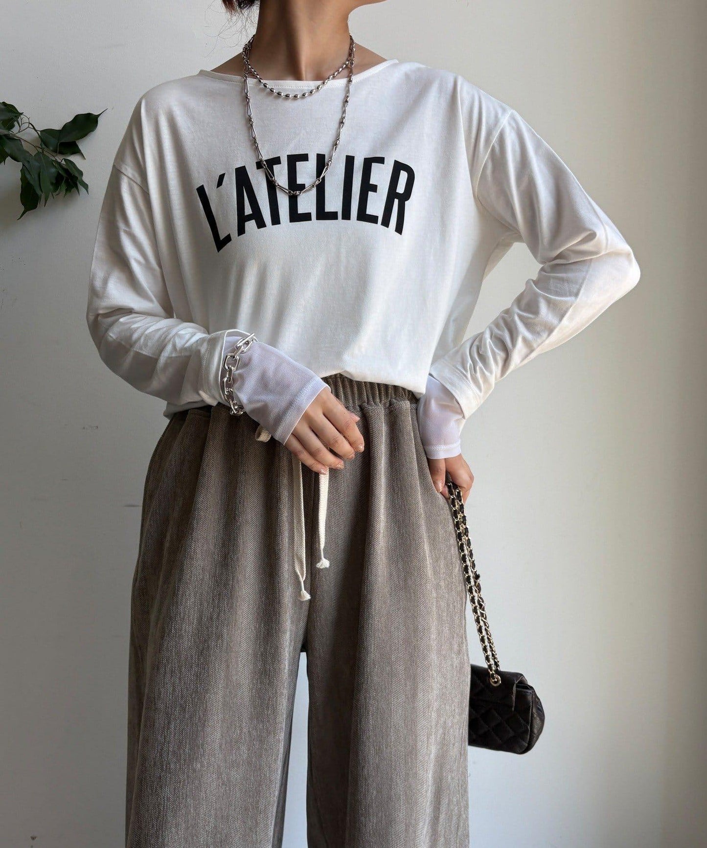L’ATELIER 拼接T恤
