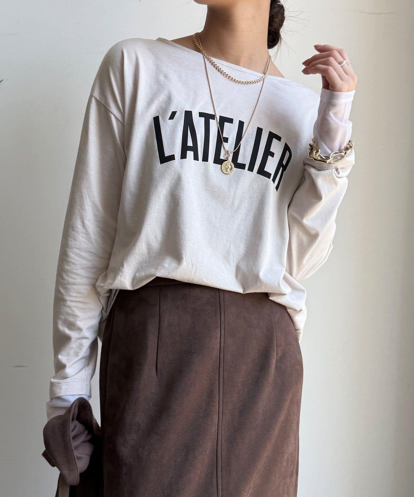 L’ATELIER 拼接T恤