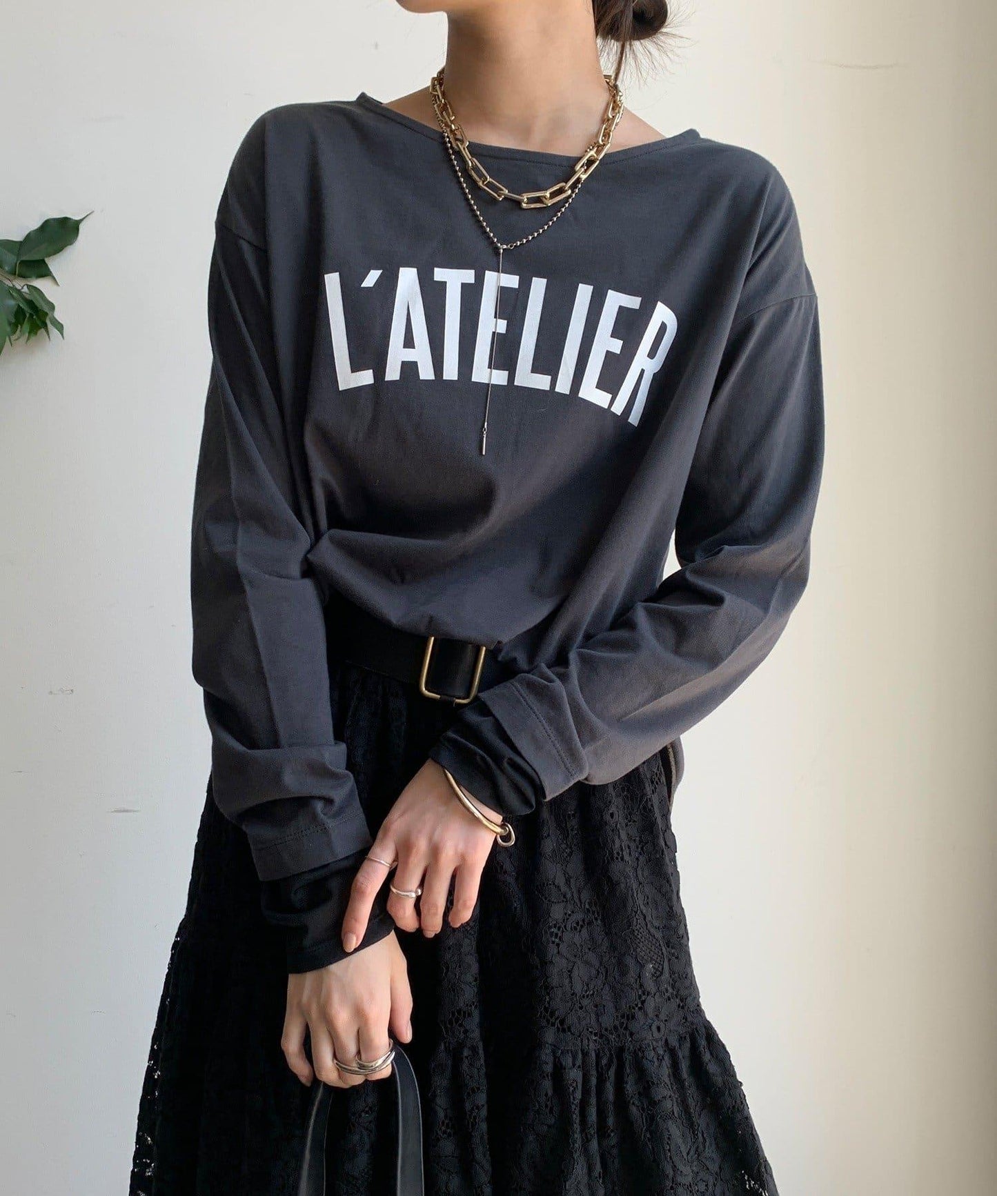 L’ATELIER 拼接T恤