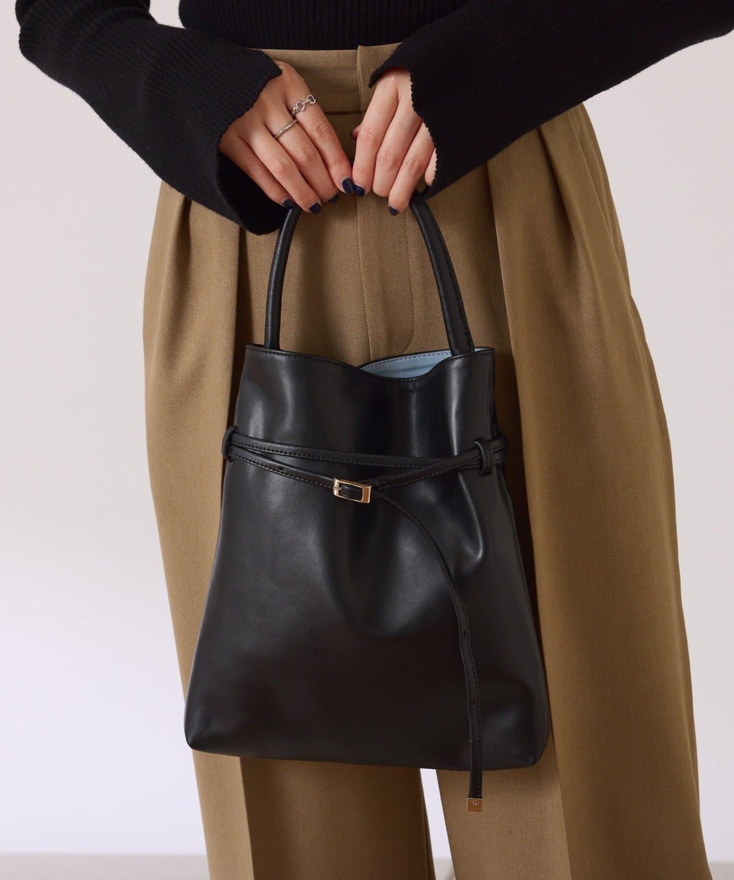 【PAPILLONNER/パピヨネ】帶腰帶單手柄托特包